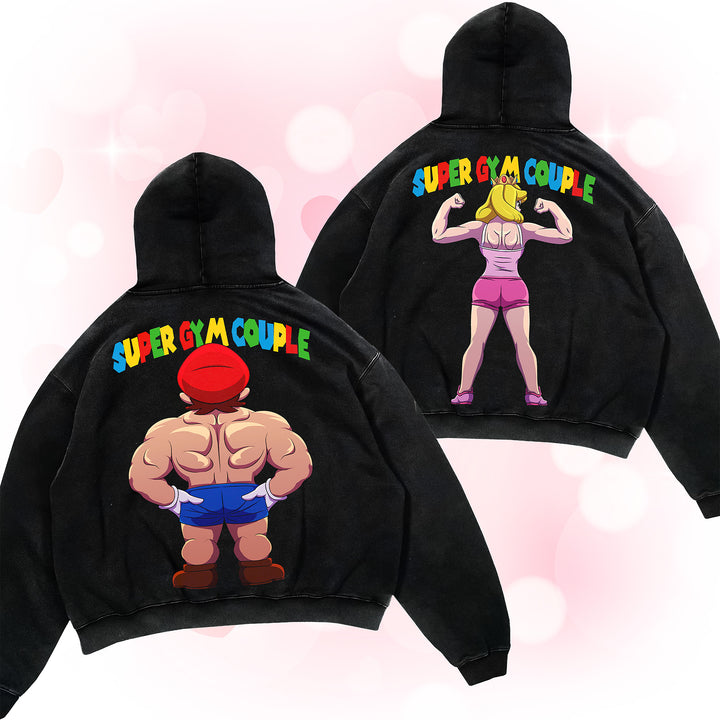 Super Gym Couple Oversized Hoodies Bundle