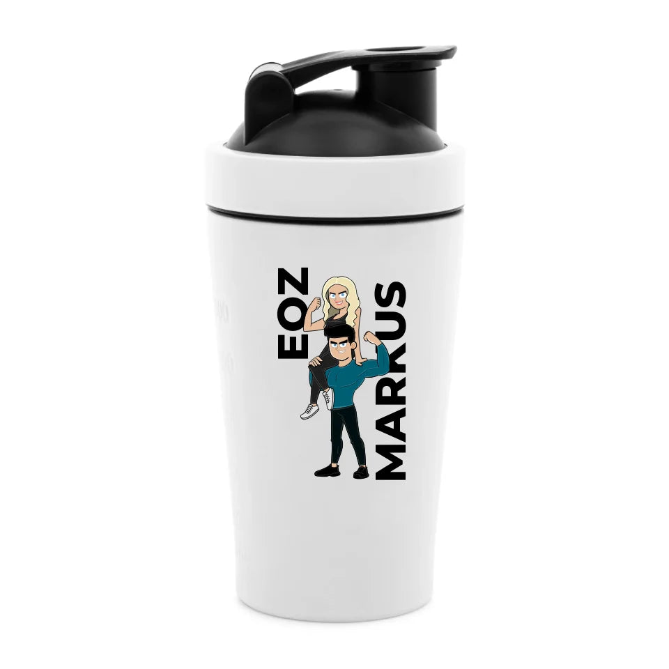 Gym couple shaker