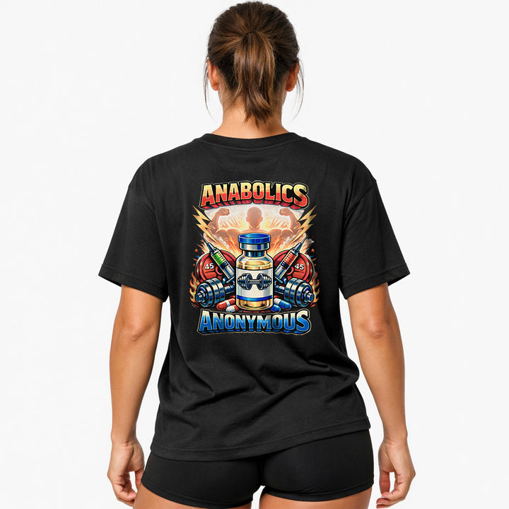 Anabolics Anonymous (Backprint) Oversized Shirt