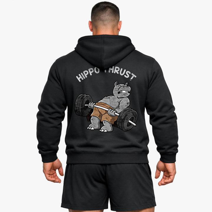 Hippo Thrust (Backprint) Hoodie