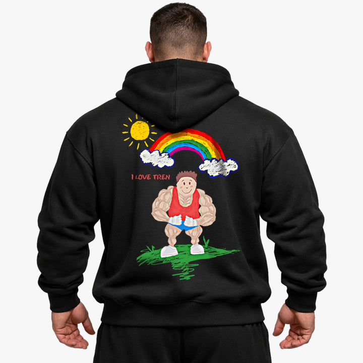 I Love Tren Oversized (Backprint) Hoodie