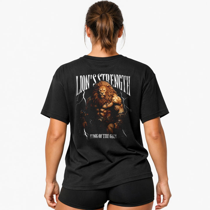 Lion's Strength (Backprint) Oversized Shirt
