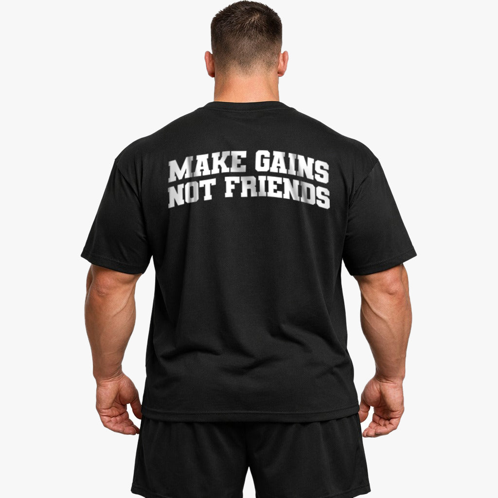 Make Gains (Backprint) Oversized Shirt