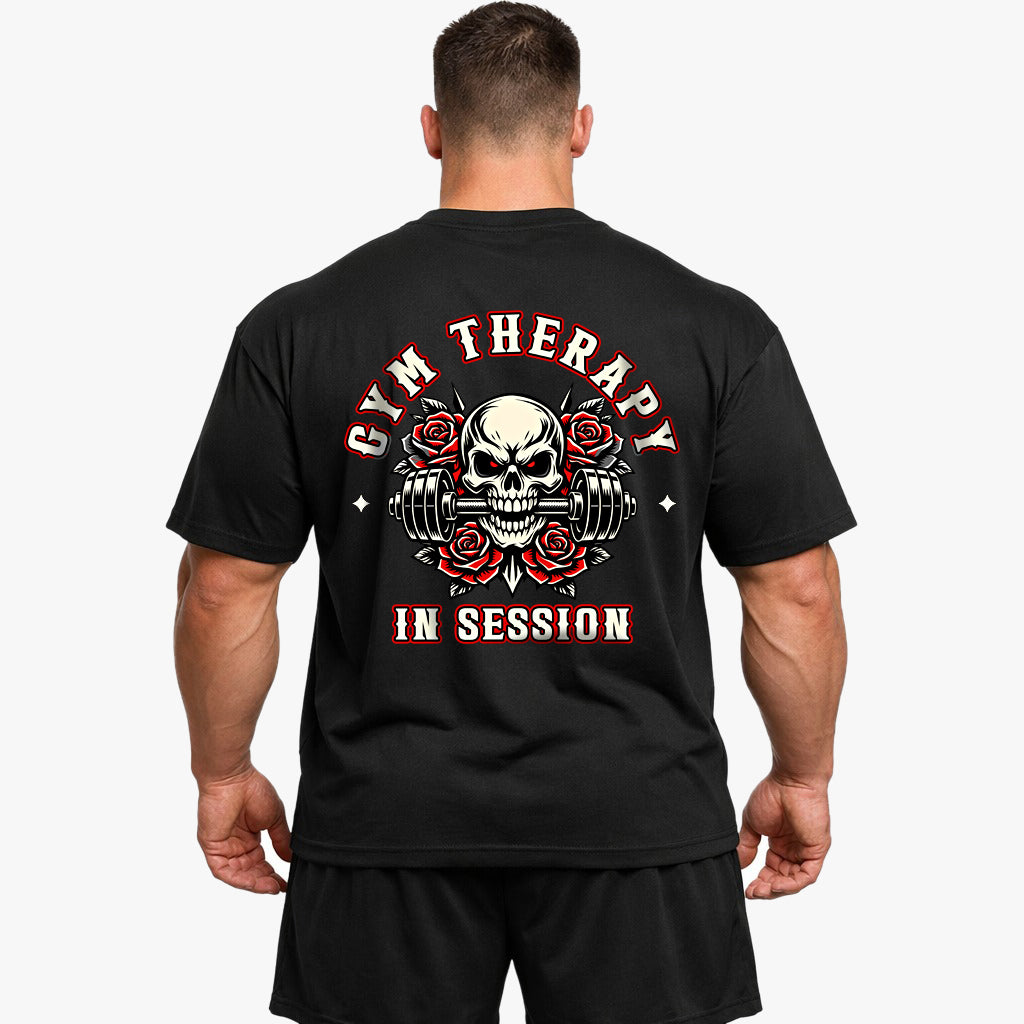 Gym Therapy In Session (Backprint) Oversized Shirt
