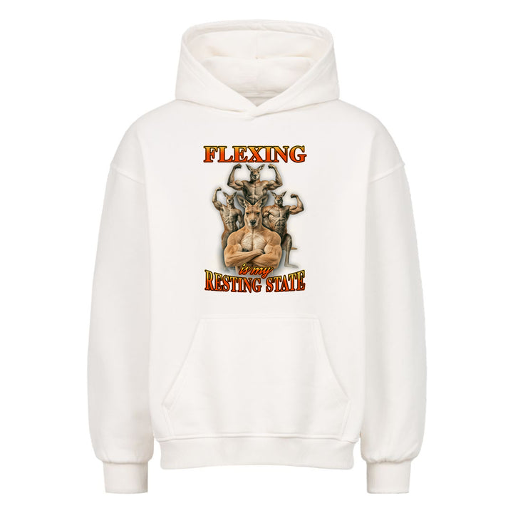 Flexing Is My Resting State Oversized Hoodie