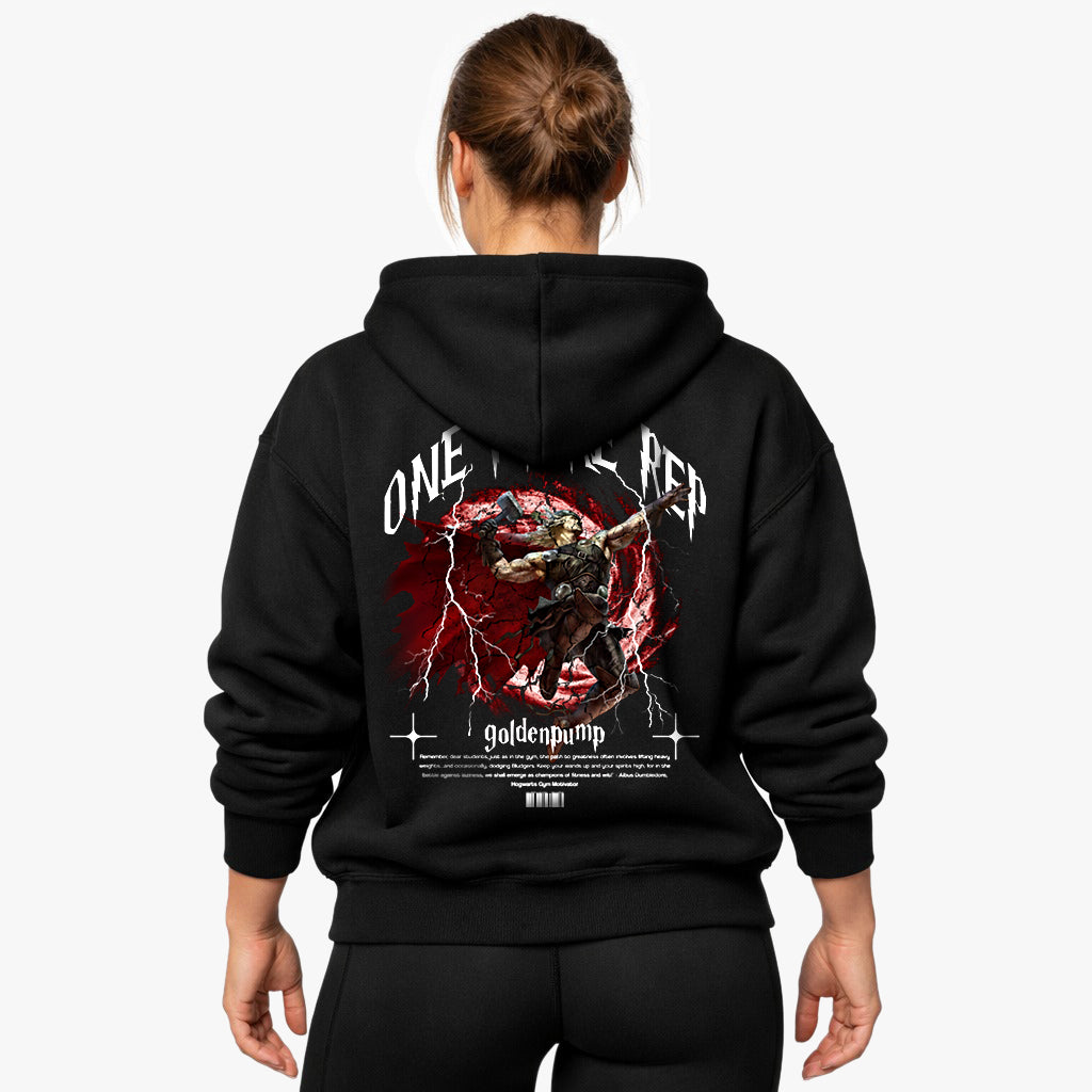 One more rep Oversized (Backprint) Hoodie