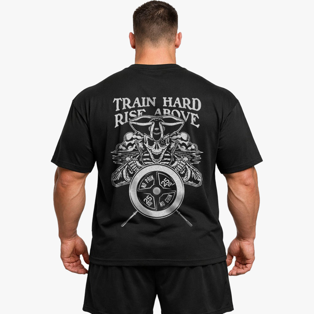 Train Hard (Backprint) Oversized Shirt