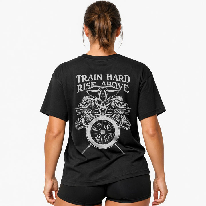 Train Hard (Backprint) Oversized Shirt