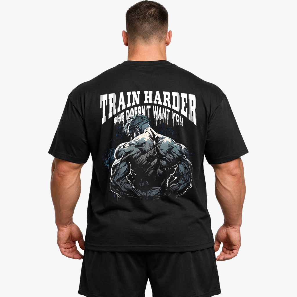 Train Harder (Backprint) Oversize Blast