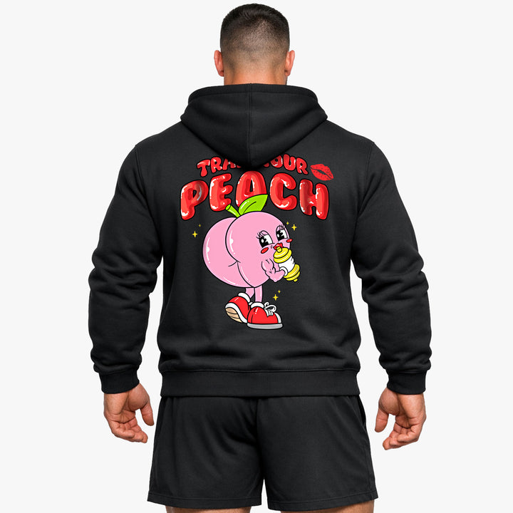 Entraînez votre sweat à capuche Peach (Backprint)