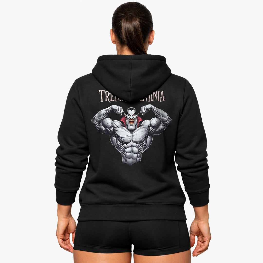 Sudadera con capucha Trenswolevania (espalda estampada)