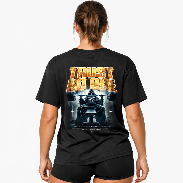 Trust no one (Backprint) Oversized Shirt