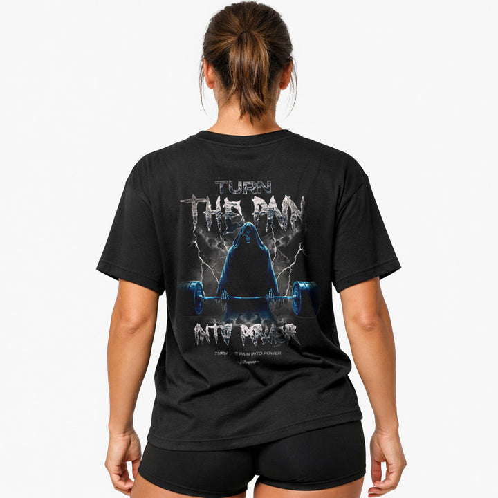 Turn the pain (backprint) Oversized Shirt