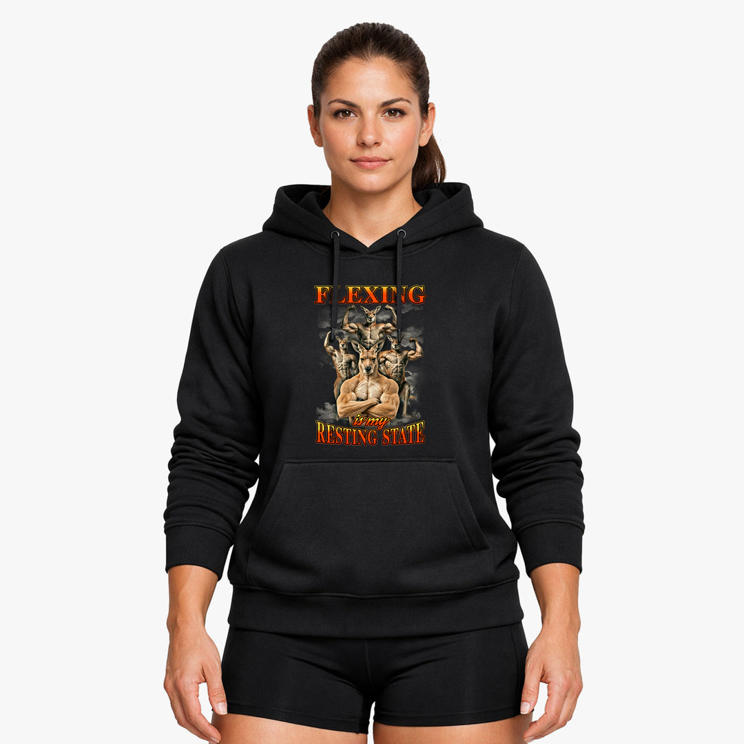 Flexing Is My Resting State Hoodie