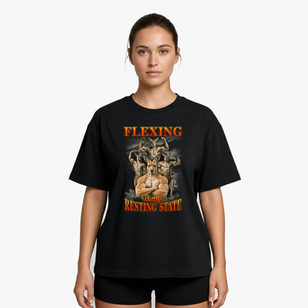 Flexing Is My Resting State Oversized Shirt