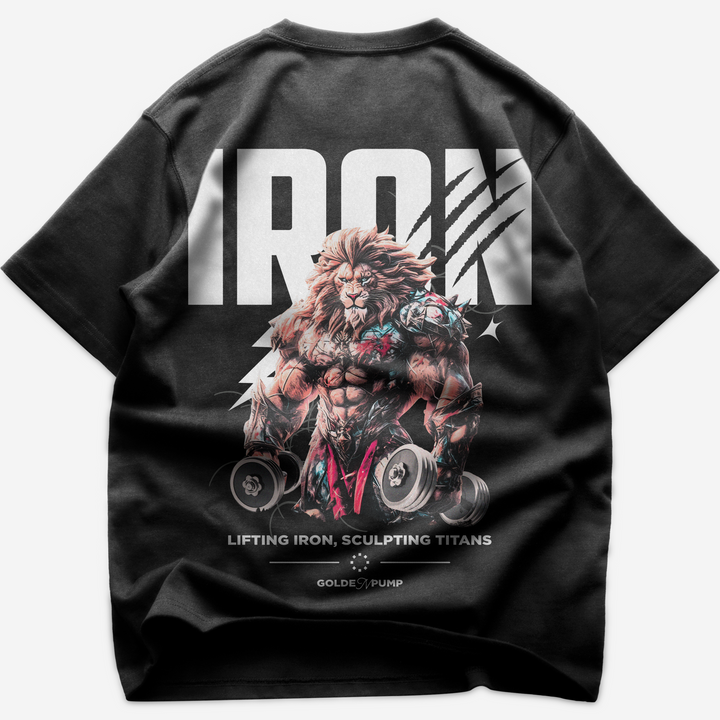 Iron-Lion (Backprint) Oversized Shirt