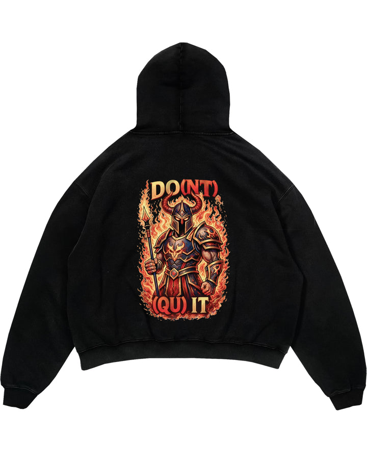 Do(nt) (Qu)it (Backprint) Oversized Hoodie