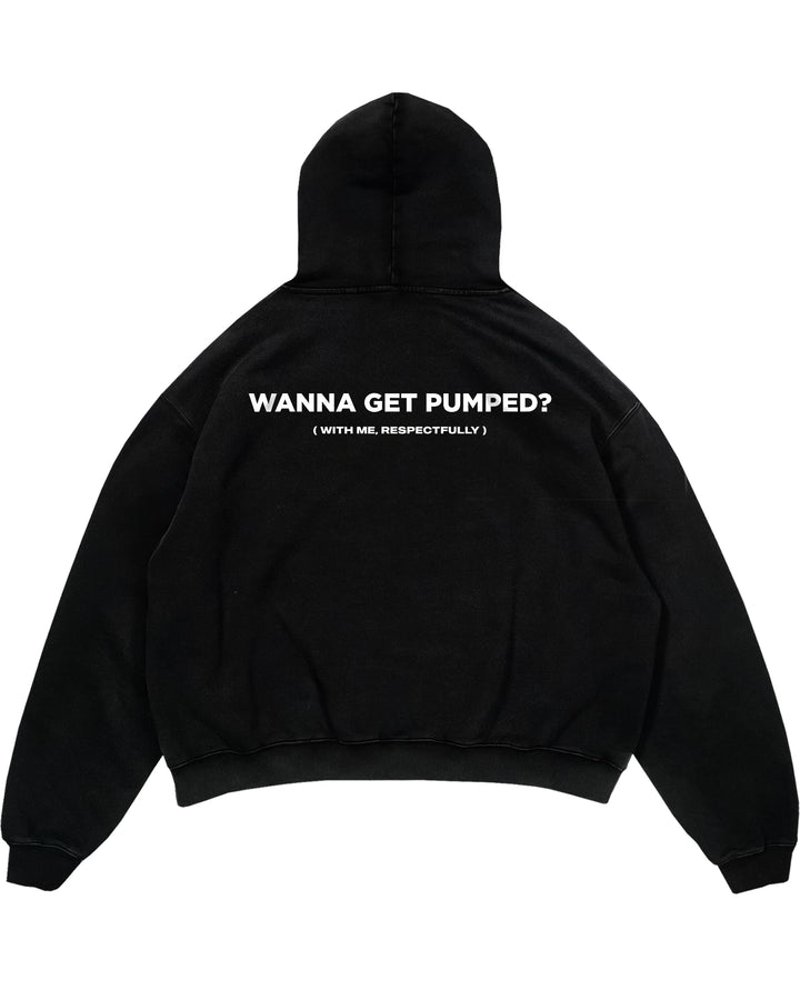 Wanna Get Pumped (Backprint) Oversized Hoodie