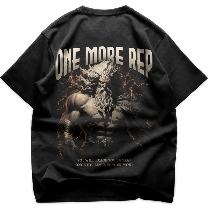 One more rep (Backprint) Oversized Shirt