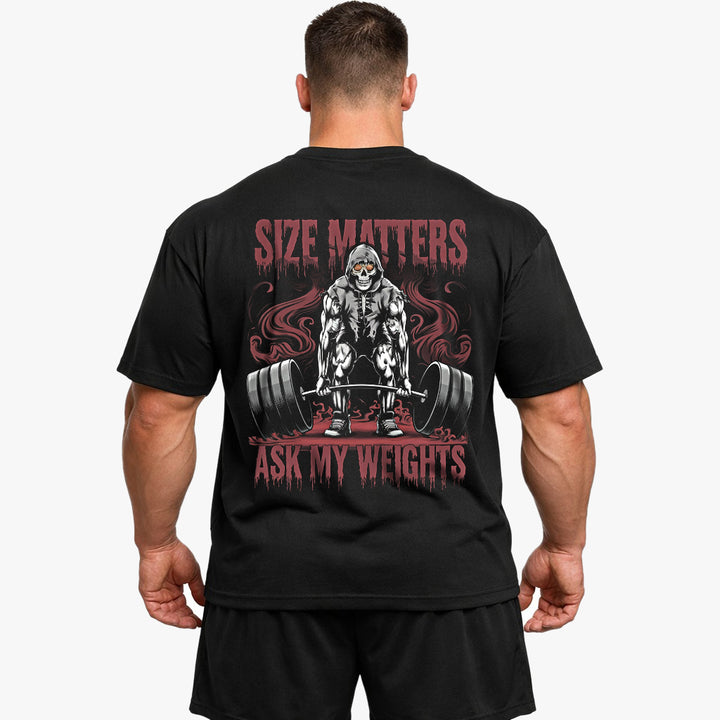 size matters Oversized (Backprint) Shirt